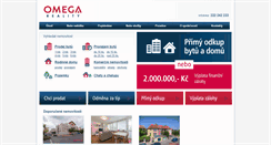 Desktop Screenshot of omega-reality.cz