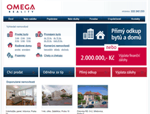 Tablet Screenshot of omega-reality.cz